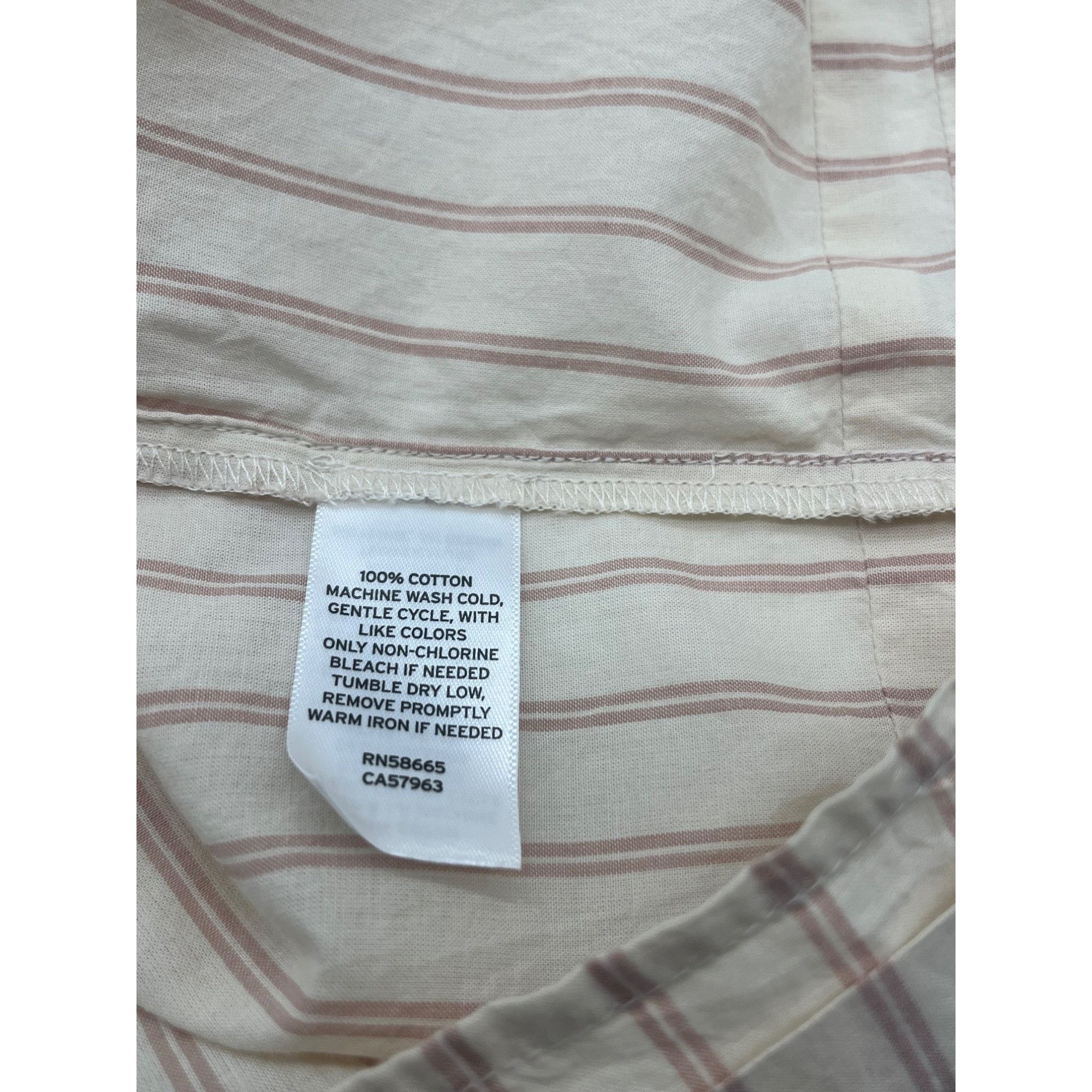 Other Melrose and Market Women’s Pintuck Trim Striped Peasant Blou Size M / US 6-8 / IT 42-44 - 7 Thumbnail