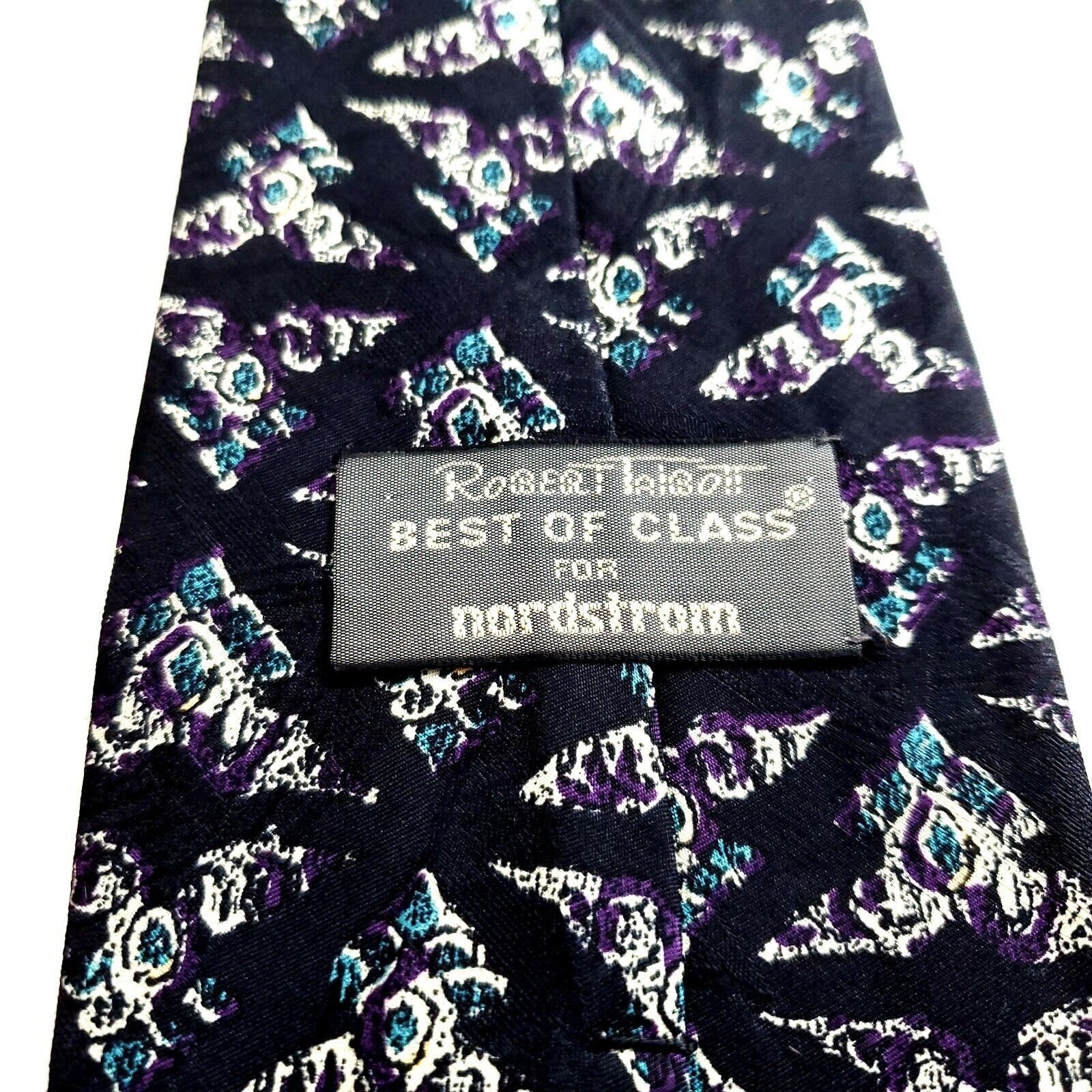 Robert Talbott Robert Talbott Best Of Class Nordstrom Blue Purple Teal Prin Size ONE SIZE - 3 Thumbnail