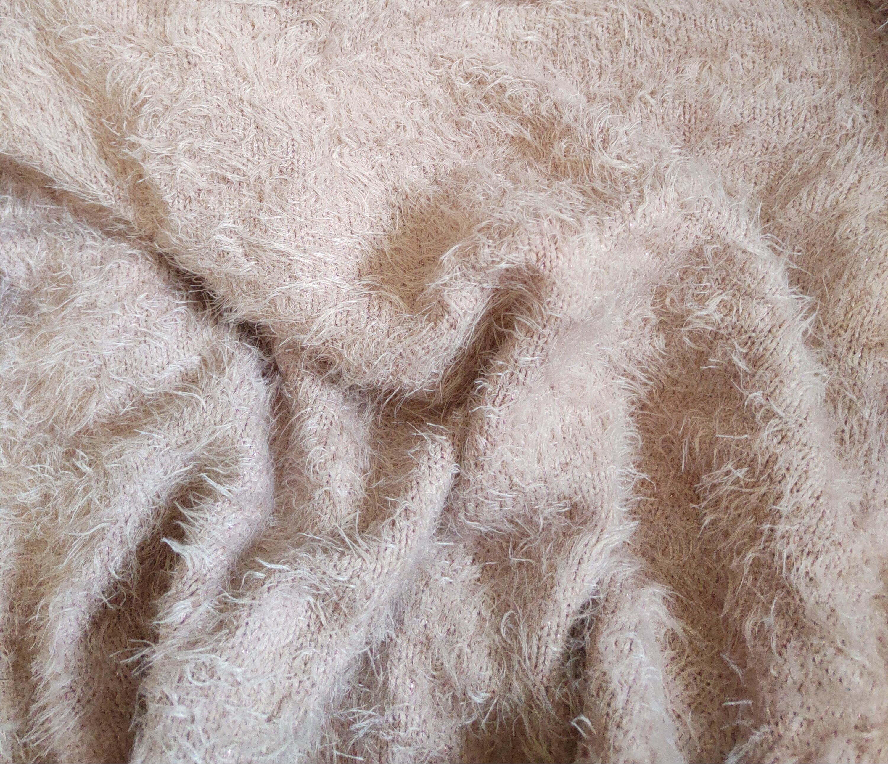 GU × Japanese Brand GU Pink Shag Shaggy Fur Mohair Knitwear #S2190 Size L / US 10 / IT 46 - 10 Thumbnail