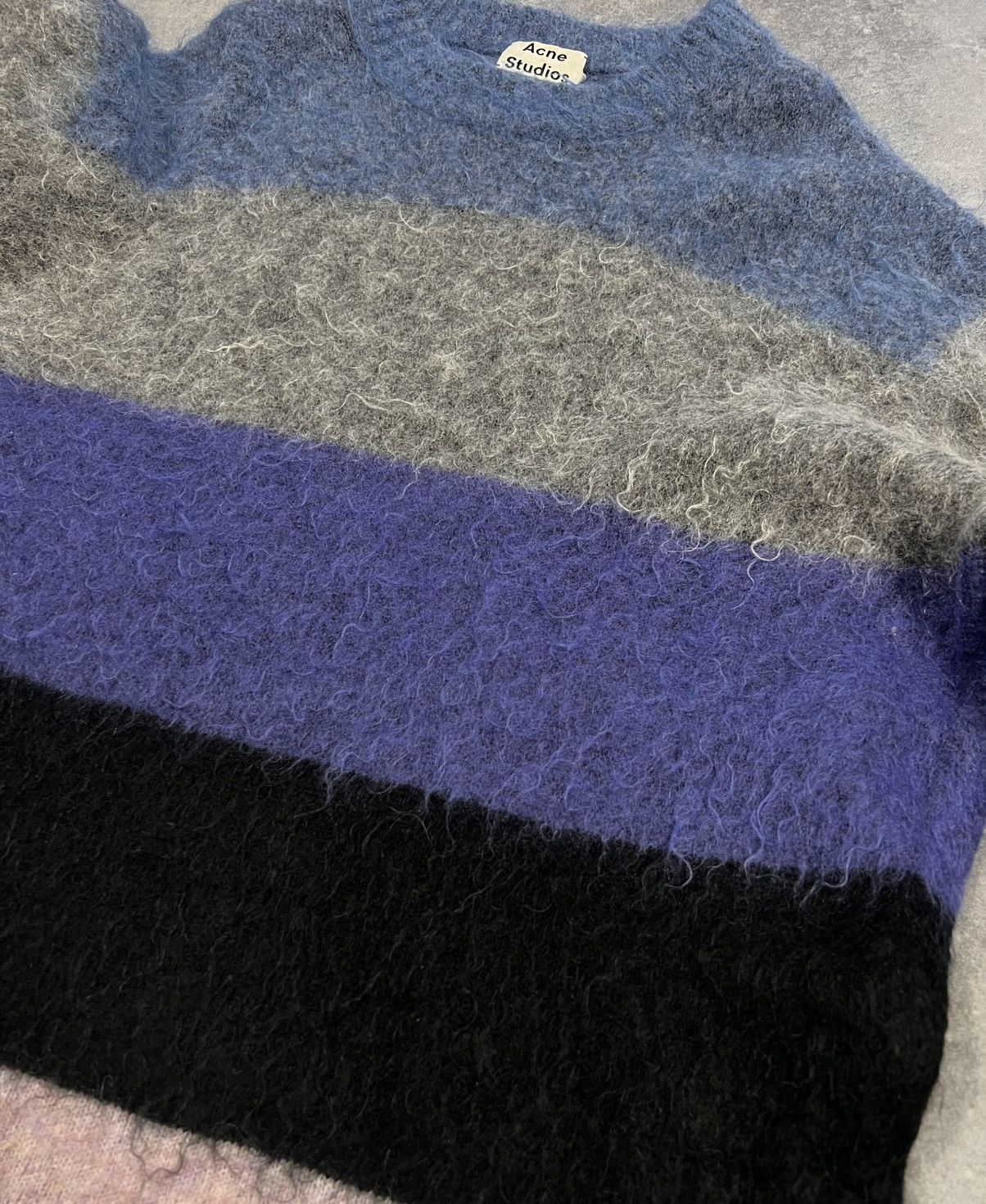 Acne Studios ACne Studios Albah Mohair Wool Jumper Striped Oversized Size US M / EU 48-50 / 2 - 11 Thumbnail