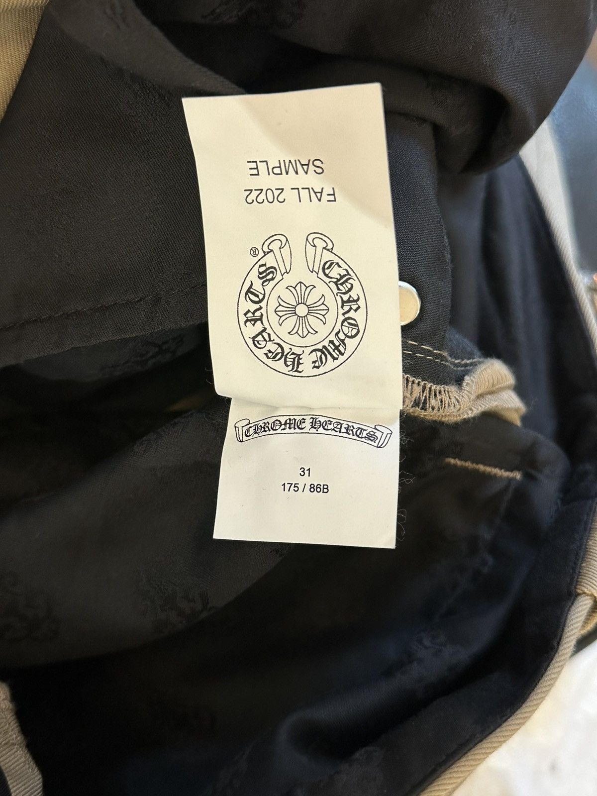 Chrome Hearts CHROME HEARTS SAMPLE BAGGY SKATER CARGOS SZ 31 32 Size US 31 - 13 Thumbnail