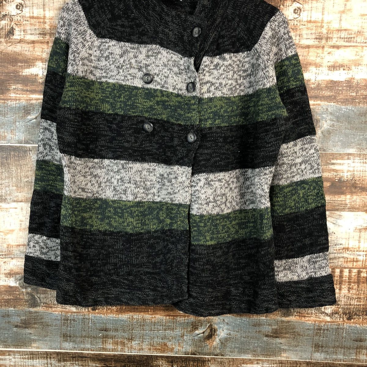 Japanese Brand Collection Ki Stripe Knitwear like coogi #A2308 Size US M / EU 48-50 / 2 - 3 Thumbnail