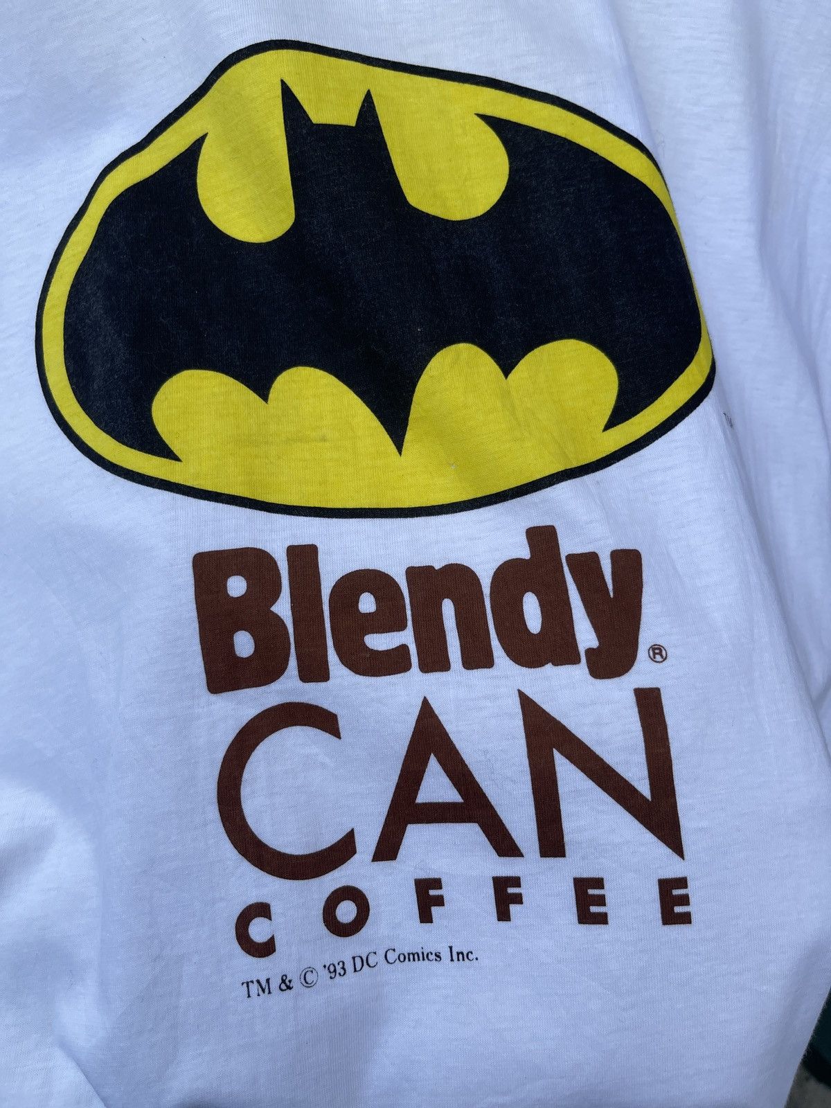 Vintage LastDrop🔥Rare🔥Vtg93’ BATMAN Blendy Can Coffee Single T Shirt Size US M / EU 48-50 / 2 - 3 Thumbnail