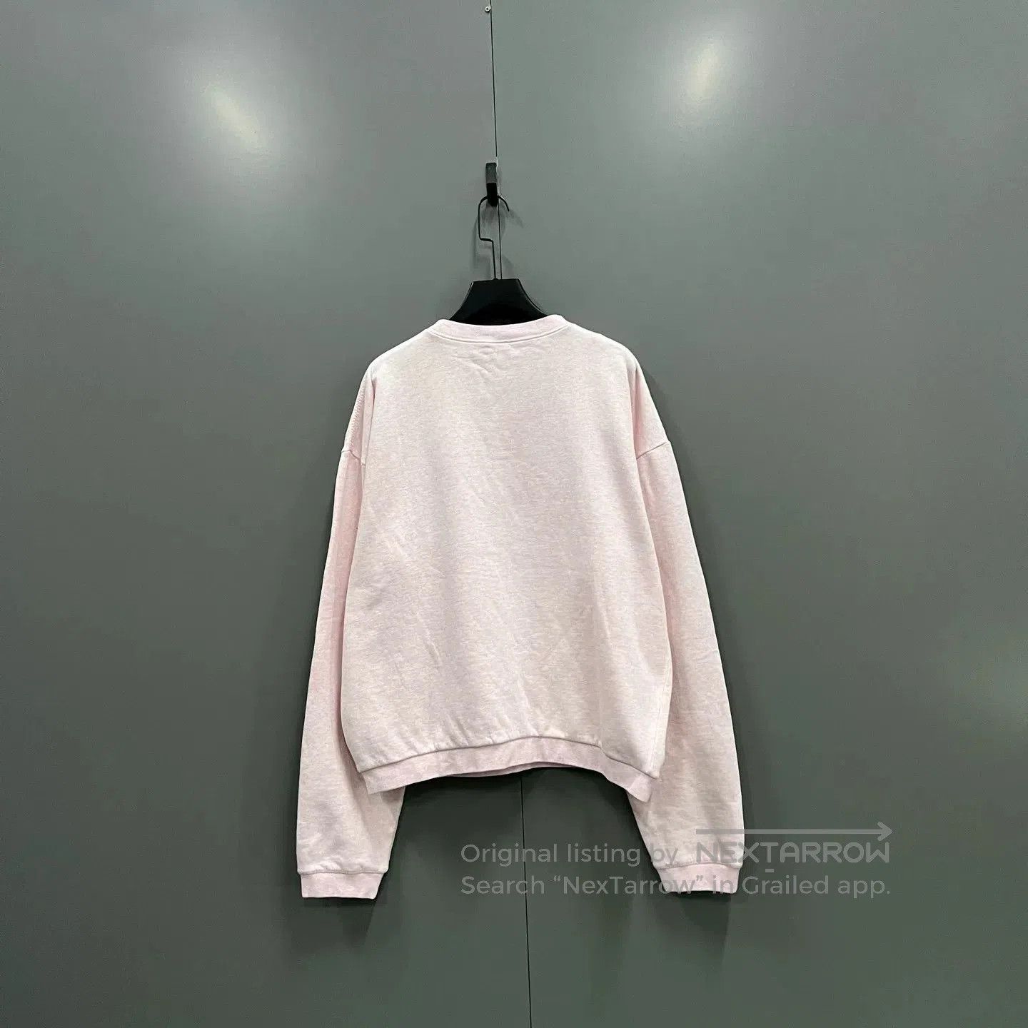 Dior pink embroidered logo sweatshirt by Dior. Size XL / US 12-14 / IT 48-50 - 3 Thumbnail