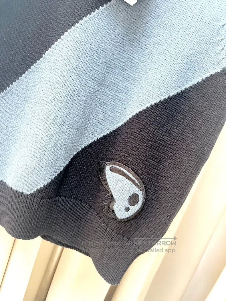 Hermes Hermes Black and Blue Striped Knit Sleeveless Vest Size XS / US 0-2 / IT 36-38 - 2 Thumbnail