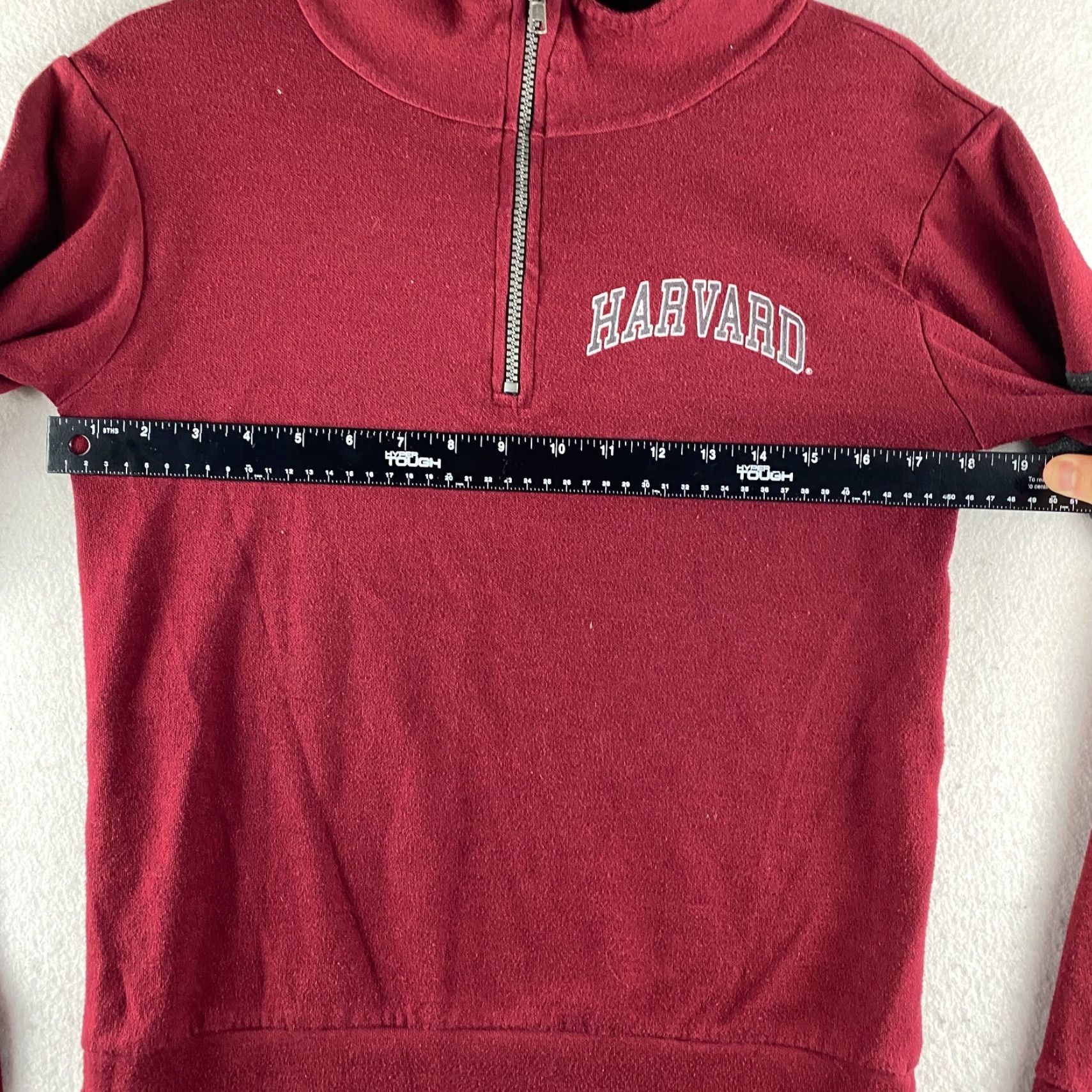 Vintage VINTAGE Harvard University Sweater Mens S Red 1/4 Zip USA Made High Neck Pullover Size US S / EU 44-46 / 1 - 7 Thumbnail