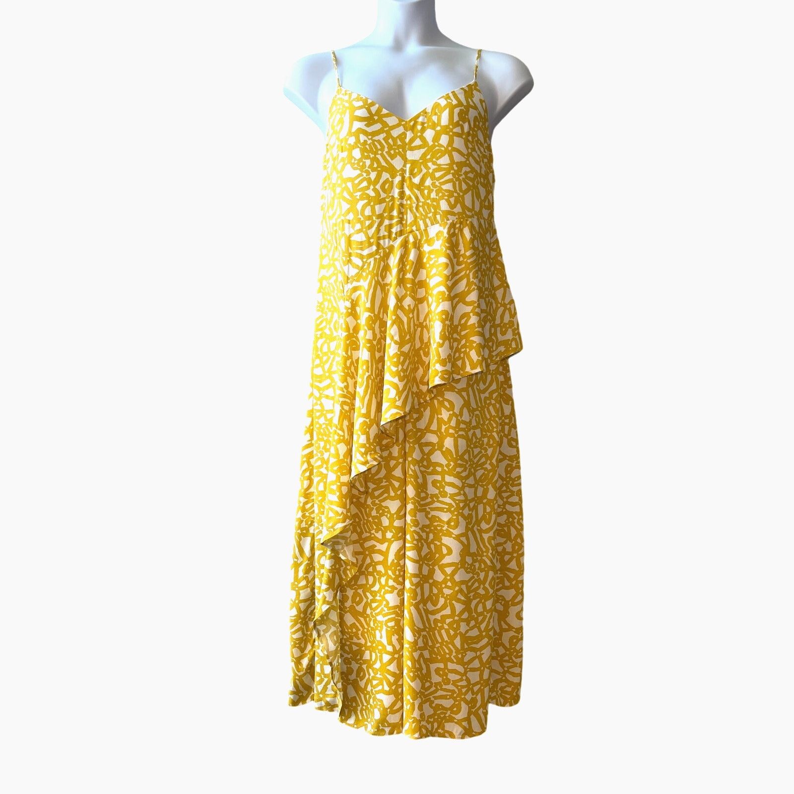 Anthropologie Anthropologie Maeve Brittany Jumpsuit in Sunshine Size 8 Size 30" / US 8 / IT 44 - 1 Thumbnail