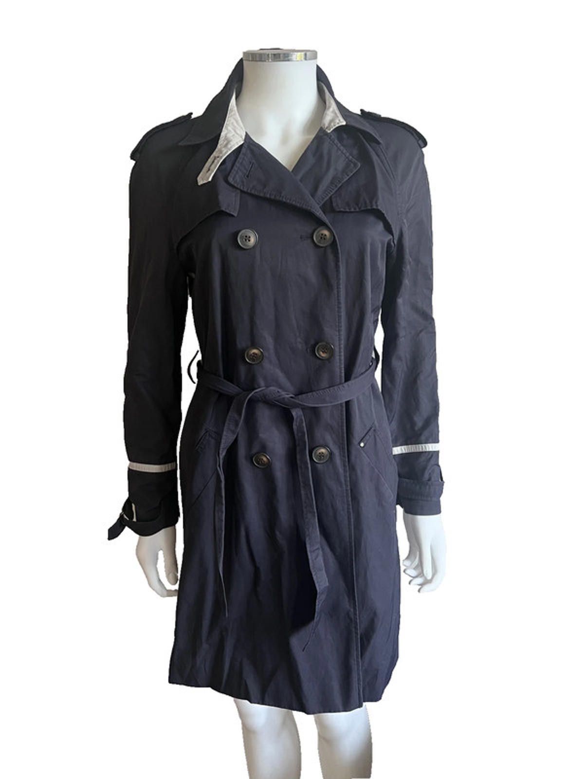 Whistles Whistles Navy contrast trim trench coat uk 8 Size S / US 4 / IT 40 - 3 Thumbnail