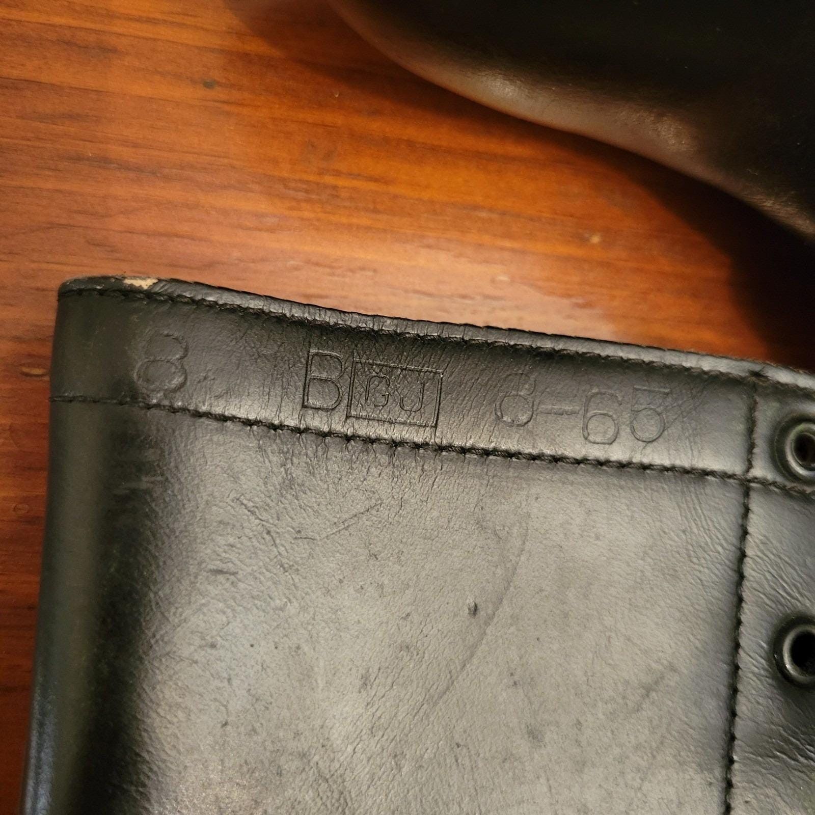 Other Vintage 1965 Military Black Leather Combat Boots 8B Tactical Size US 8 / EU 41 - 5 Thumbnail