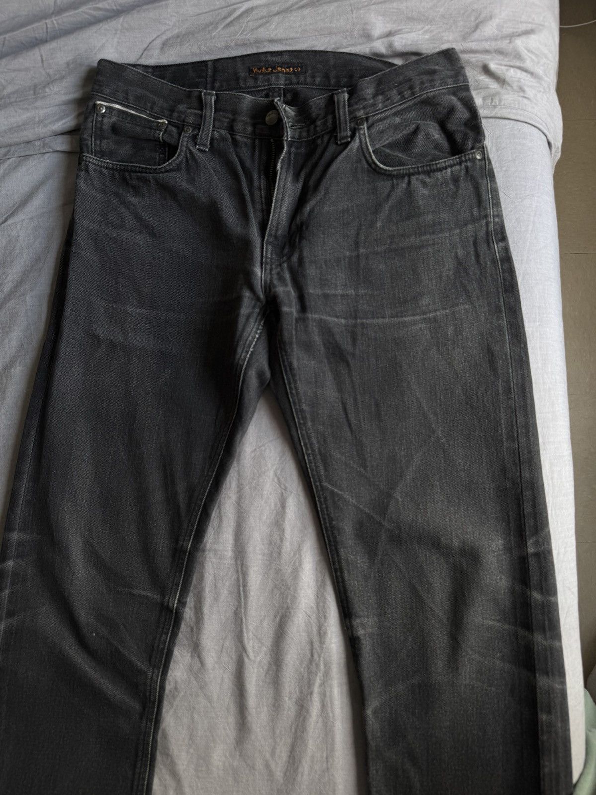 Nudie Jeans NUDIE JEANS DRY BLK SELVAGE THIN FINN DENIM JEANS BEAUTIFUL Size US 33 - 5 Thumbnail
