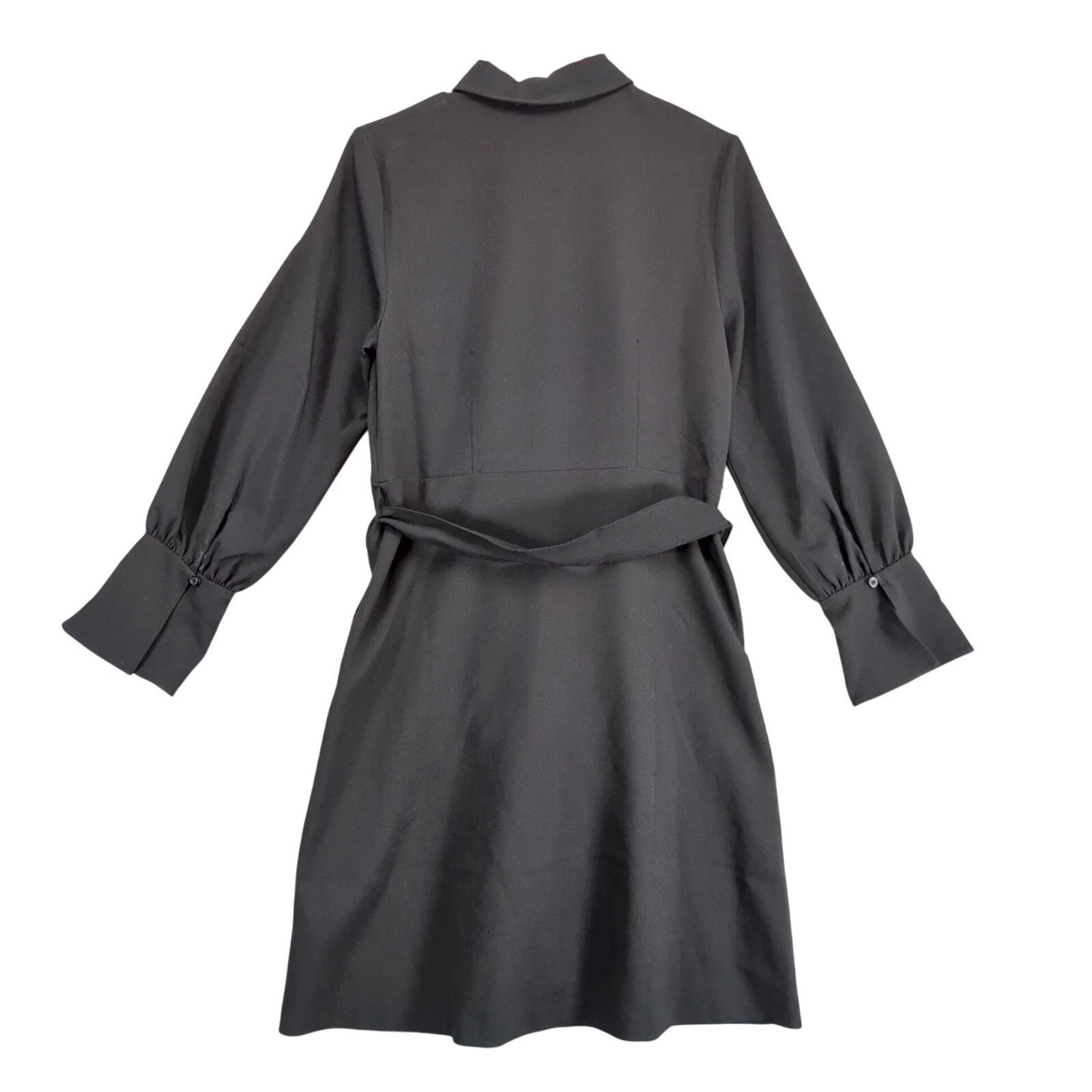 Other Lark & Ro Black Tie Waist Long Sleeve Shirt Dress Sz 6 Size M / US 6-8 / IT 42-44 - 2 Thumbnail