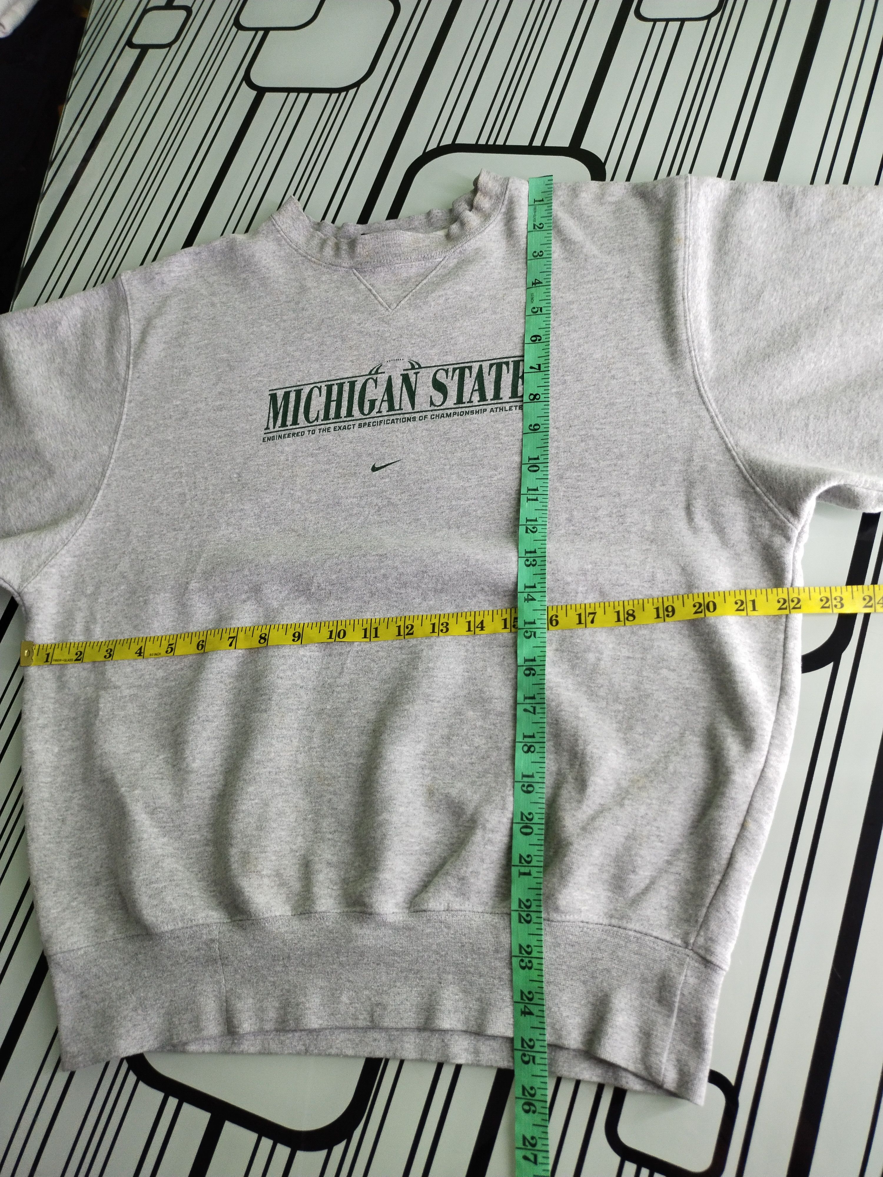 Nike × Vintage Vintage Nike Michigan State Senter Logo Sweatshirt Size US M / EU 48-50 / 2 - 8 Thumbnail