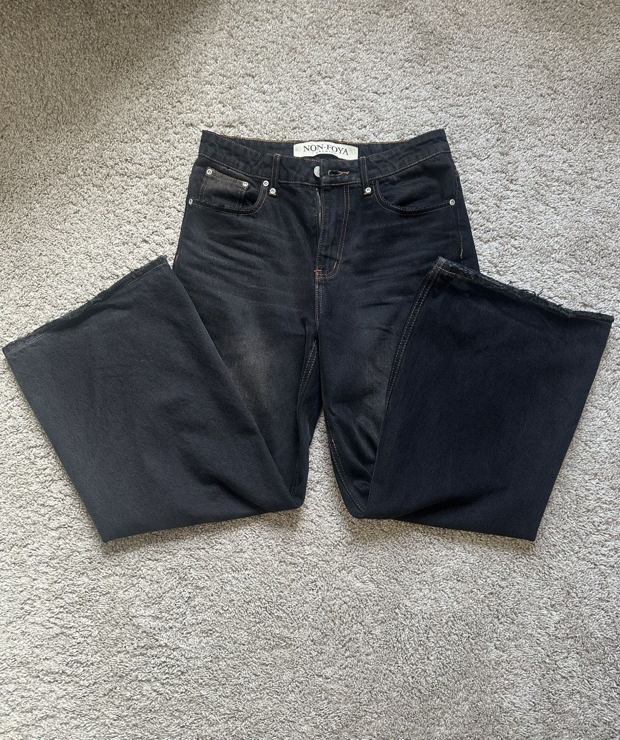 Other NON-FOYA Signature 15 oz. Black Baggy Denim Size US 30 / EU 46 - 2 Thumbnail