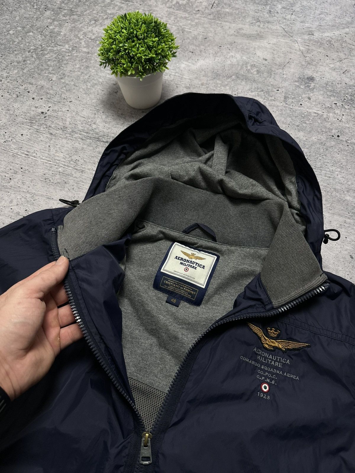 Aeronautica Militare AERONAUTICA MILITARE Pilot Nylon Windbreaker Y2K Army Jacket Size US M / EU 48-50 / 2 - 5 Thumbnail