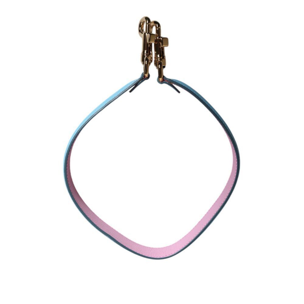 Dolce & Gabbana Dolce & Gabbana Pink Blue Leather Handle Bag Shoulder Strap Size ONE SIZE - 3 Thumbnail