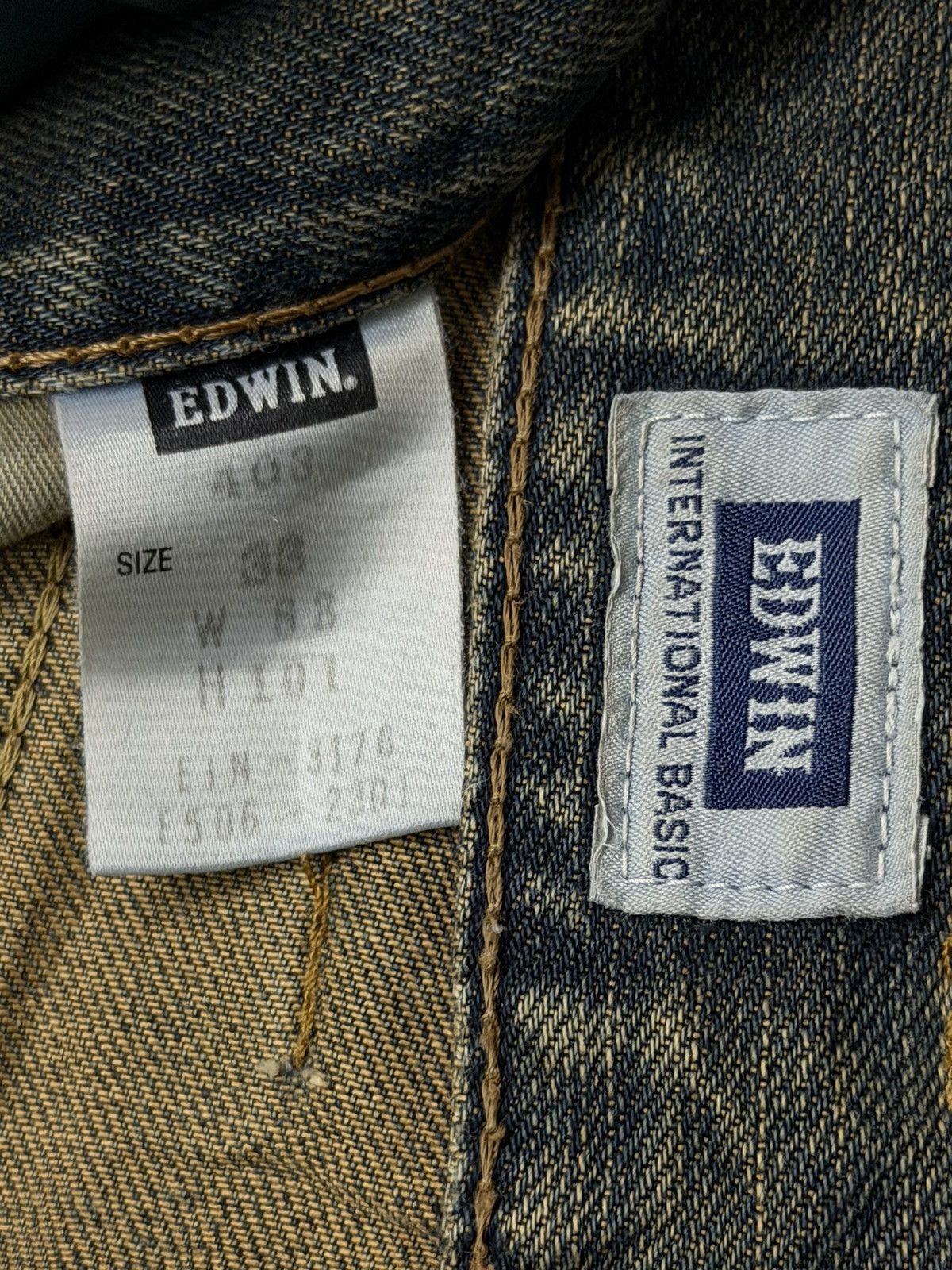 Edwin Vintage EDWIN 403 Japan Denim Jeans | Relaxed Straight | W34 Size US 34 / EU 50 - 13 Thumbnail