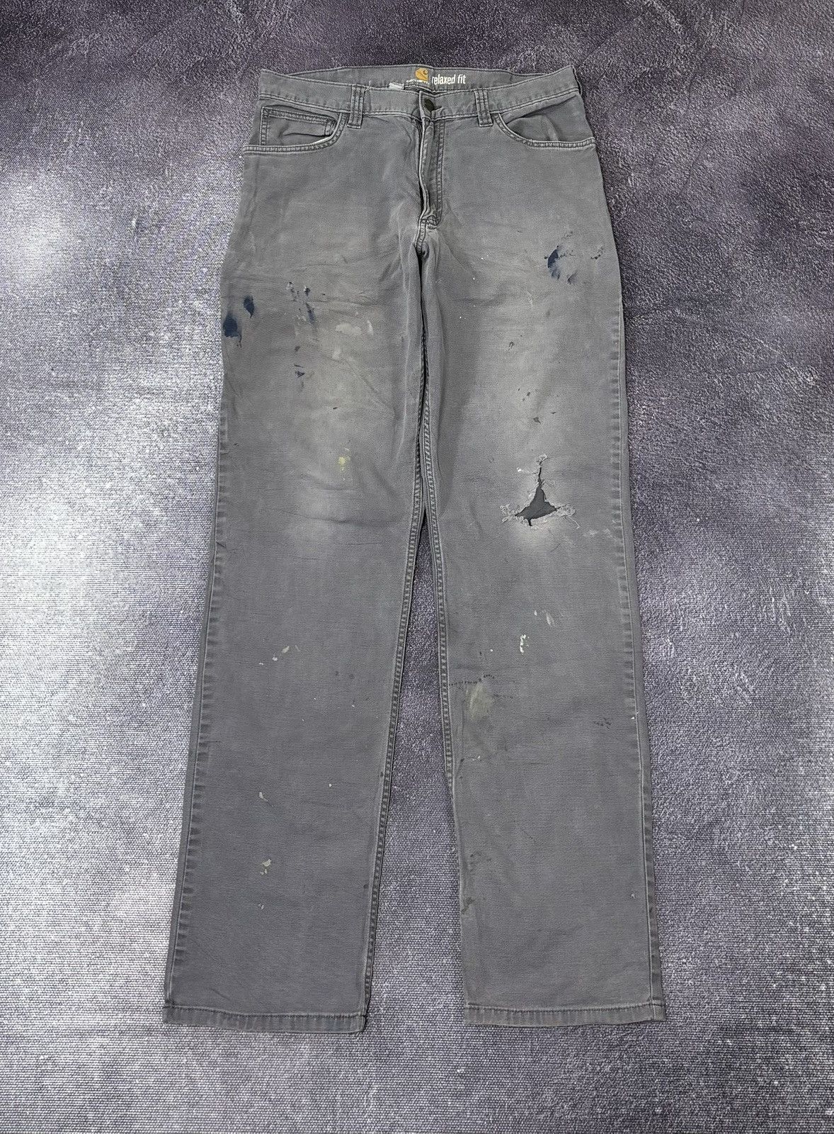 Carhartt Vintage Carhartt American Gray Y2K Work Hype Pants Jeans Size US 34 / EU 50 - 2 Thumbnail