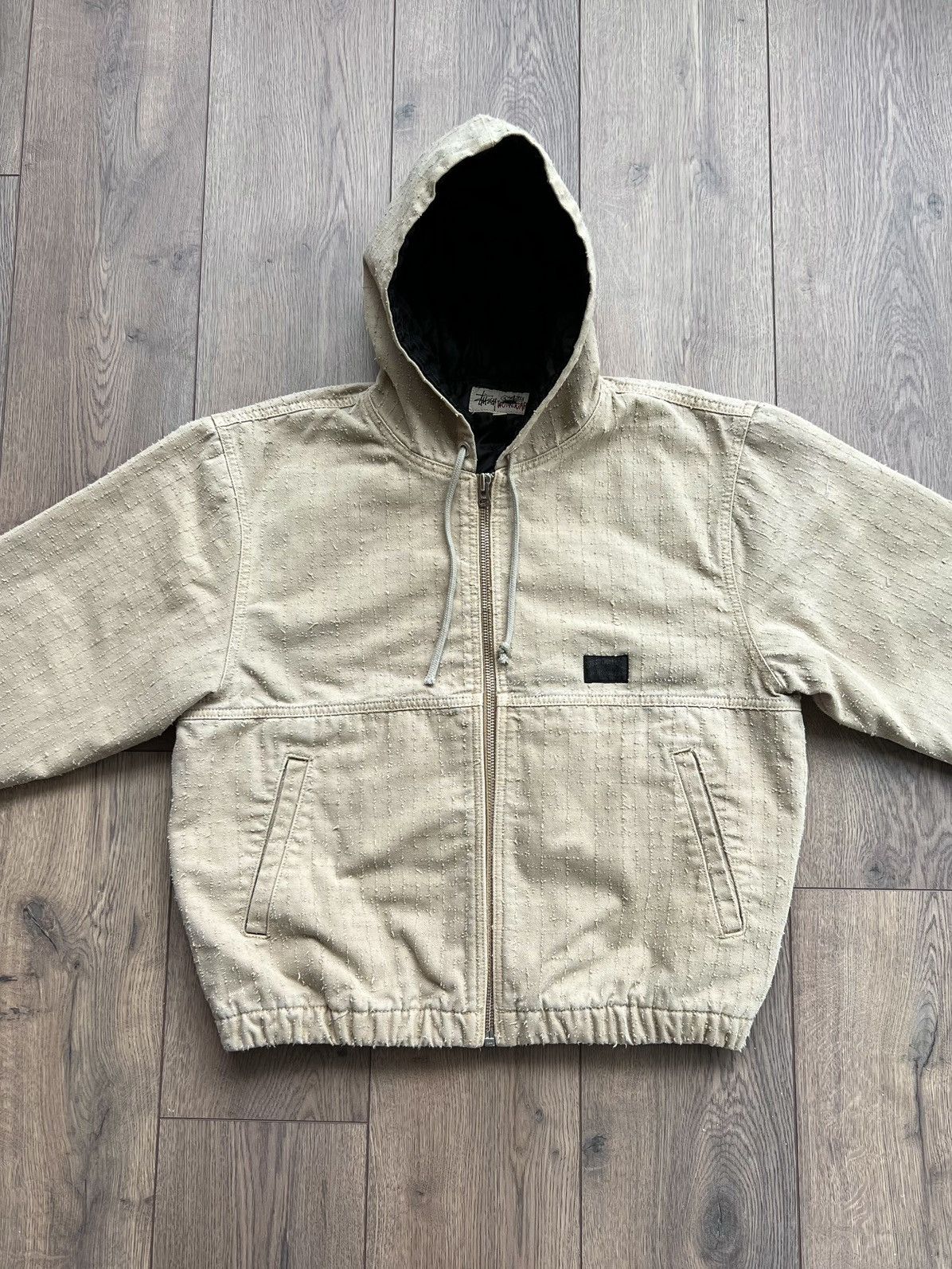 Stussy Stussy Canvas Needlepunch Work Jacket “Khaki” Medium Size US M / EU 48-50 / 2 - 2 Thumbnail