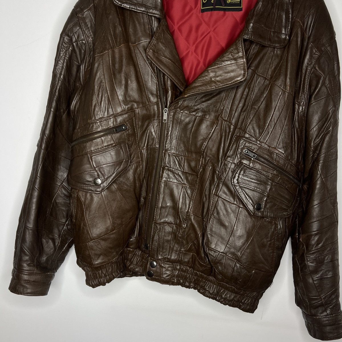 Vintage Vintage Real Leather Jacket Biker Black Rare Luxury Ramones Size US L / EU 52-54 / 3 - 5 Thumbnail