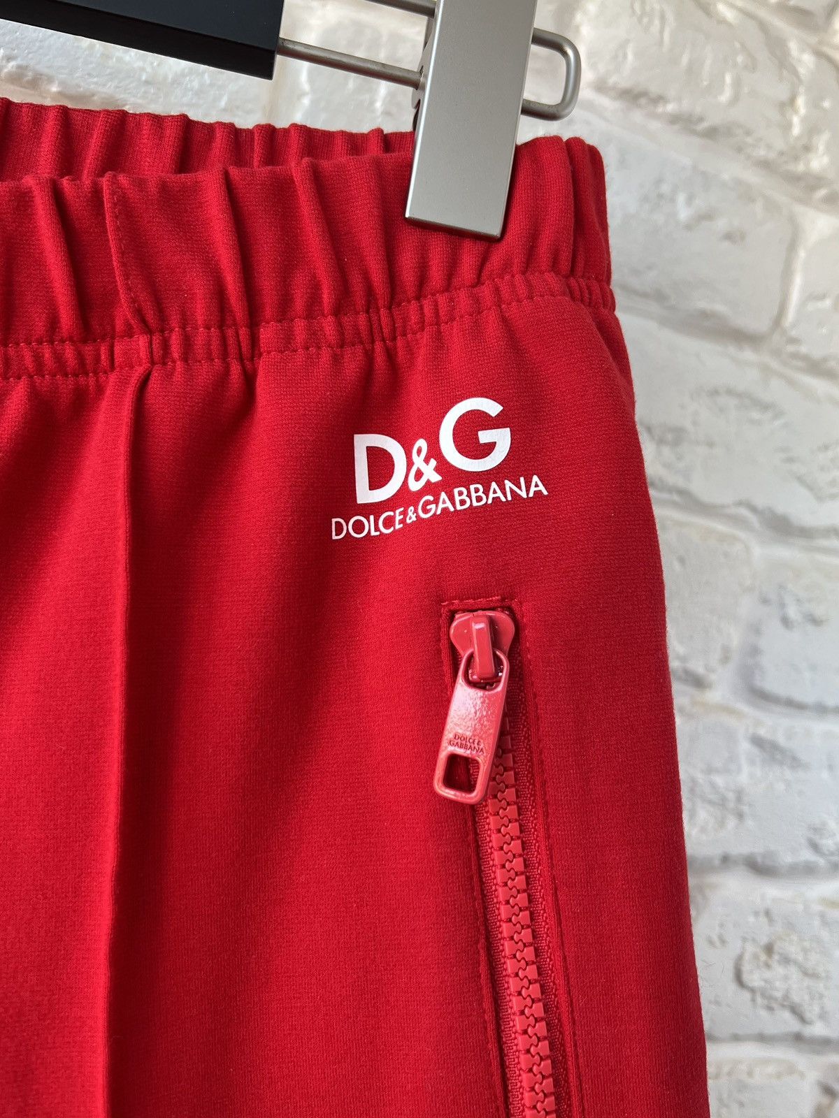 Dolce & Gabbana Dolce&Gabbana Red D&G Logo Track Pants Size 28" / US 6 / IT 42 - 5 Thumbnail