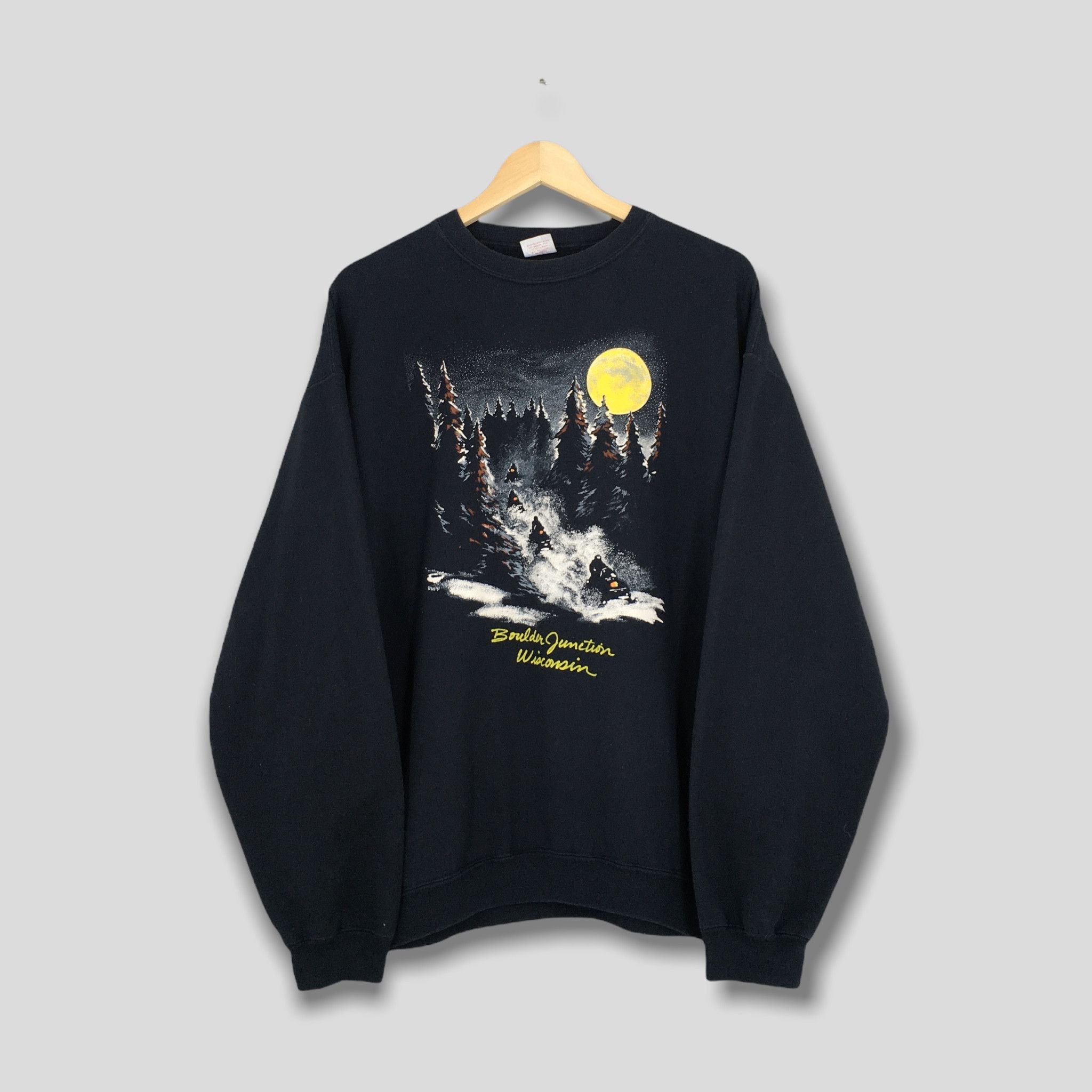 Habitat Vintage Boulder Junction Wisconsin Forest Nature Sweater Size US XXL / EU 58 / 5 - 1 Thumbnail