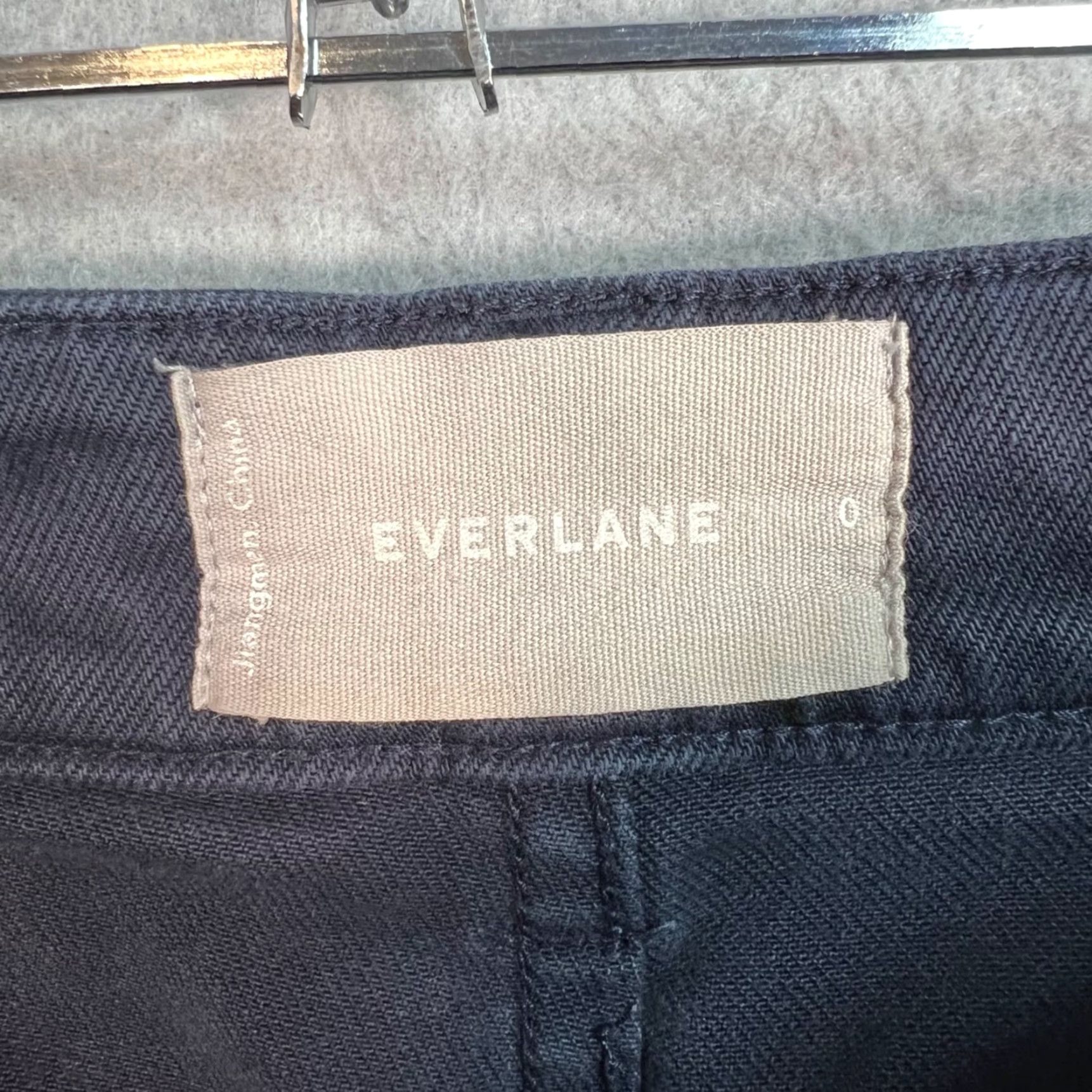 Everlane Everlane Pants Slim Cropped Tapered Womens 0 Navy Blue Cotton Blend Casual Cropped Style blog? Size 25" / US 0 / IT 36 - 3 Thumbnail