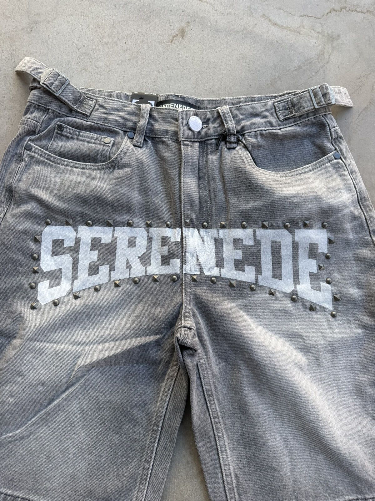 Other Serenede Atelier Denim Shorts – Mid Grey Size 34 NWT Size US 34 / EU 50 - 2 Thumbnail