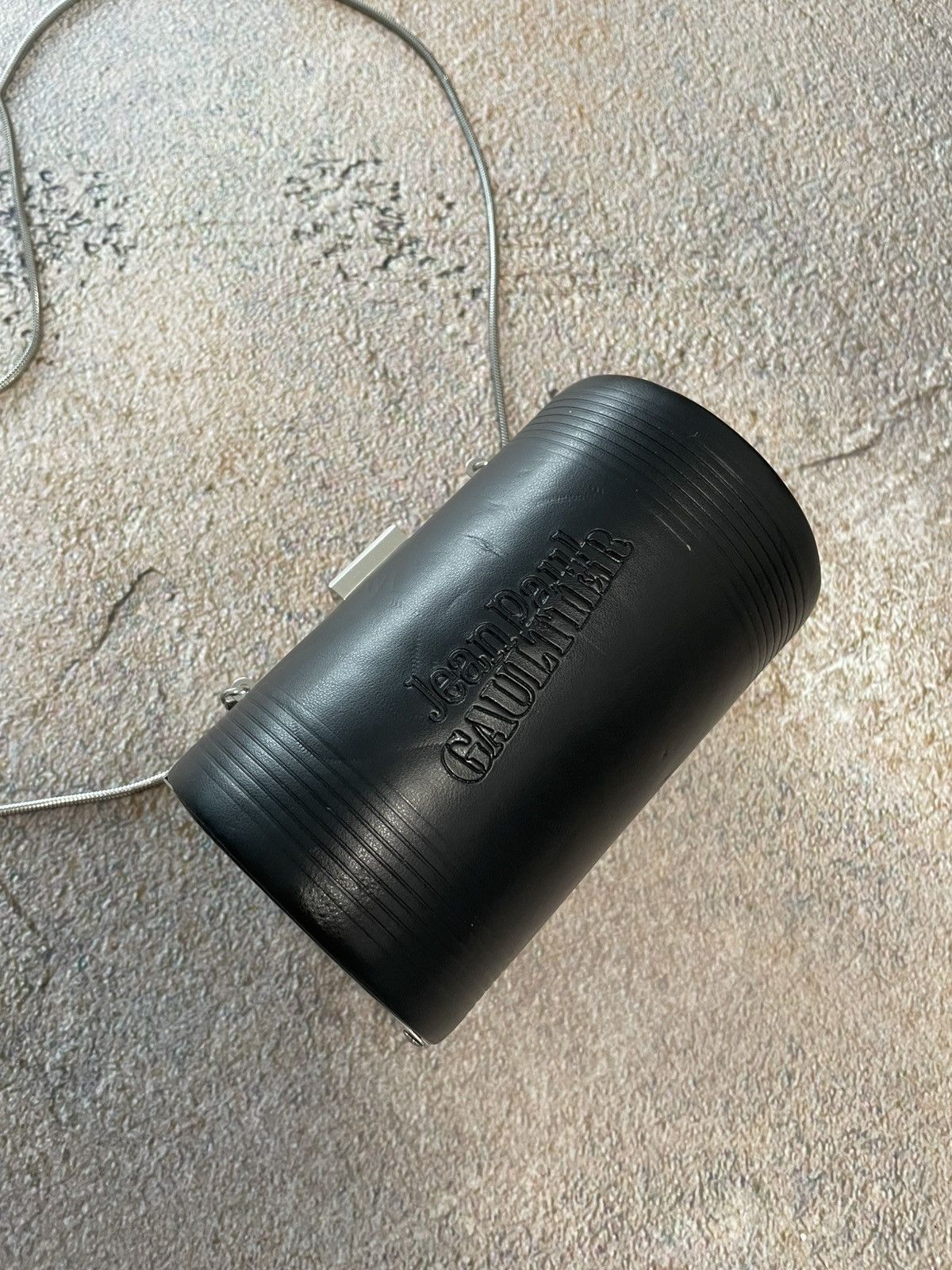 Jean Paul Gaultier Vintage Jean Paul Gaultier Black Leather Cylinder Clutch Size ONE SIZE - 2 Thumbnail