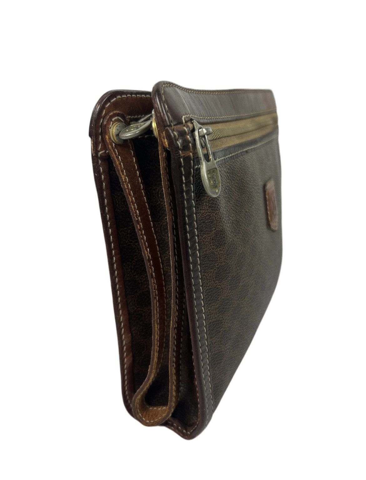 Celine Celine Macadam Leather Clutch Bag Size ONE SIZE - 4 Thumbnail