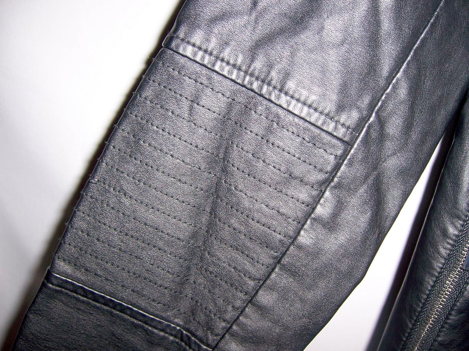 Guess G by Guess Black Faux Leather Moto Jacket - Women's M Size M / US 6-8 / IT 42-44 - 4 Thumbnail