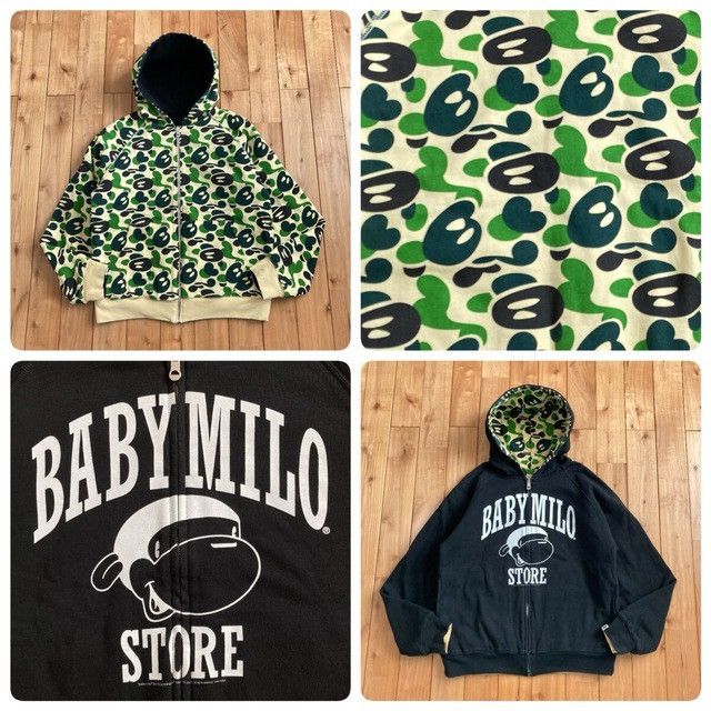 Bape 🔥Reversible🔥 BAPE CAMO Zip Hoodie Milo a bathing ape NIGO Size US S / EU 44-46 / 1 - 1 Thumbnail