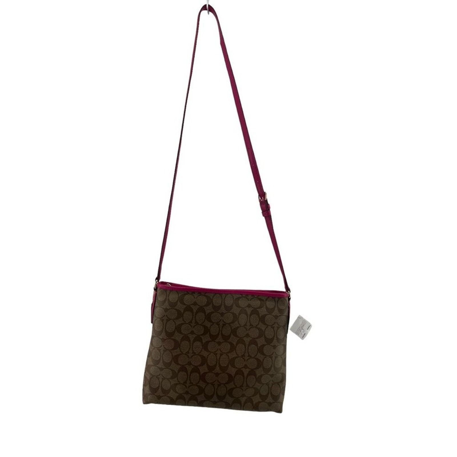 Coach Coach File Monogram Crossbody Bag F34938 Khaki Pink Ruby Size ONE SIZE - 14 Thumbnail