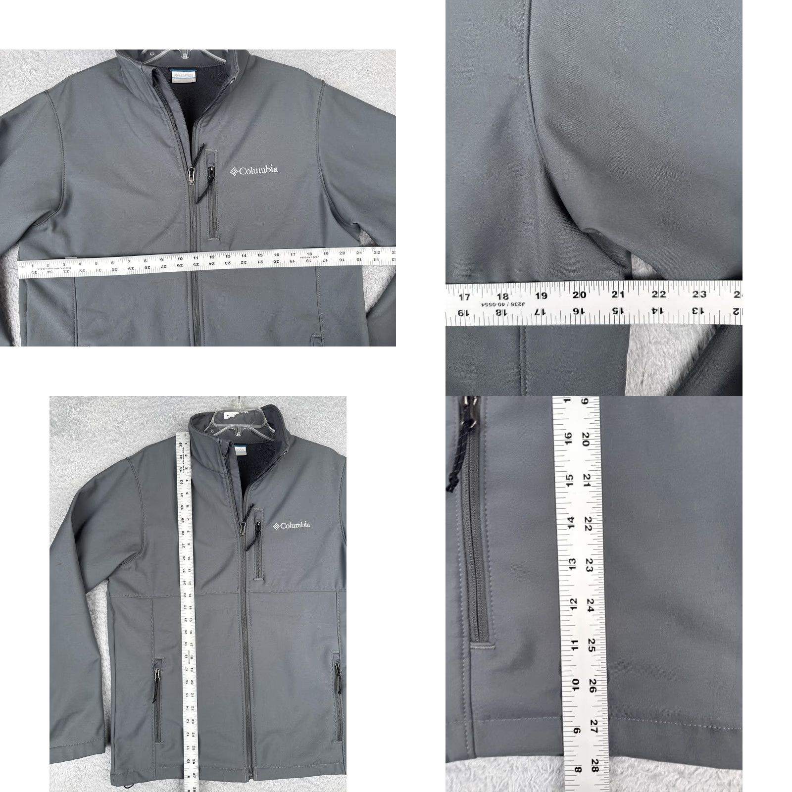 Vintage Columbia Jacket Mens M Gray Softshell Full Zip Pockets Outdoor Hiking Warm Size US M / EU 48-50 / 2 - 8 Thumbnail