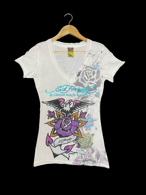 Ed Hardy Ed Hardy Full Print T-Shirt Size S / US 4 / IT 40 - 1 Thumbnail