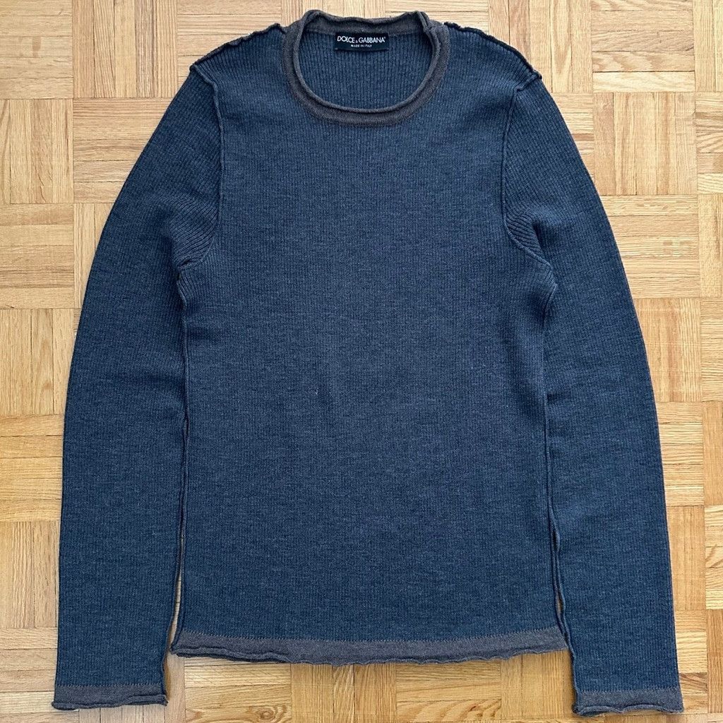 Dolce & Gabbana Dolce & Gabbana Exposed Seam wool sweater Size 54 Size US XL / EU 56 / 4 - 1 Thumbnail