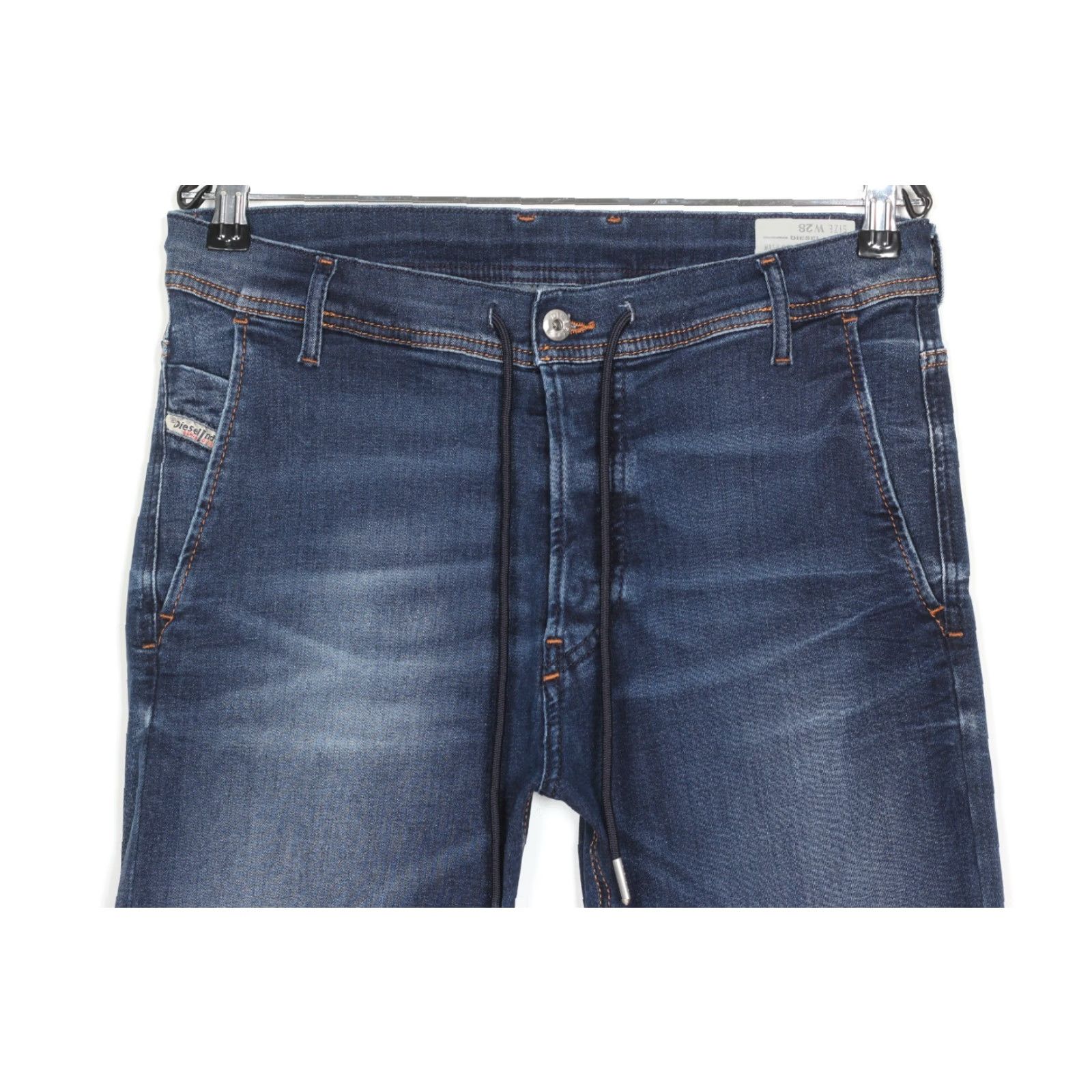 Diesel DIESEL DUFF 0845S Jeans Men W28 Slim Carrot Stretch Regular 5-Pocket Blue Denim 27 Inseam 28 Inwaist Mens Size US 28 / EU 44 - 2 Thumbnail