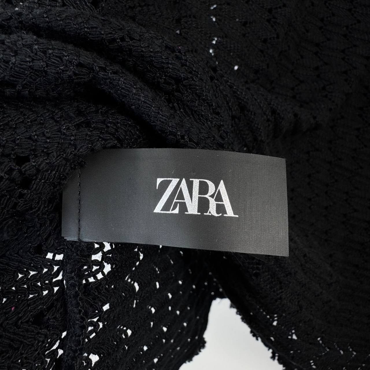 Zara Zara Knit Short Sleeve Shirt Navy Open Knit Mens Size L Size US L / EU 52-54 / 3 - 6 Thumbnail