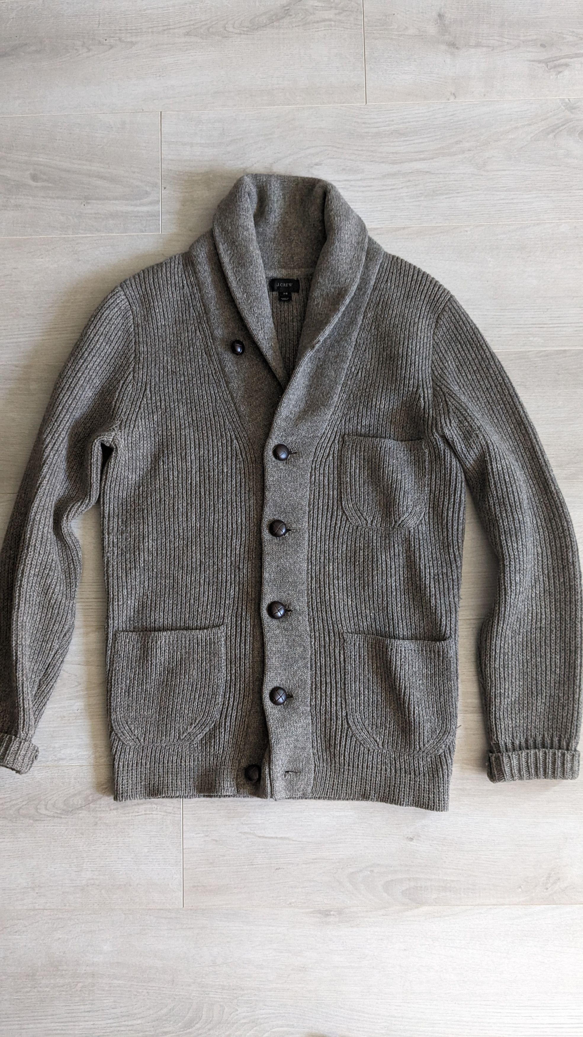 J.Crew J.Crew Lambswool Shawl Cardigan Sweater Grailed