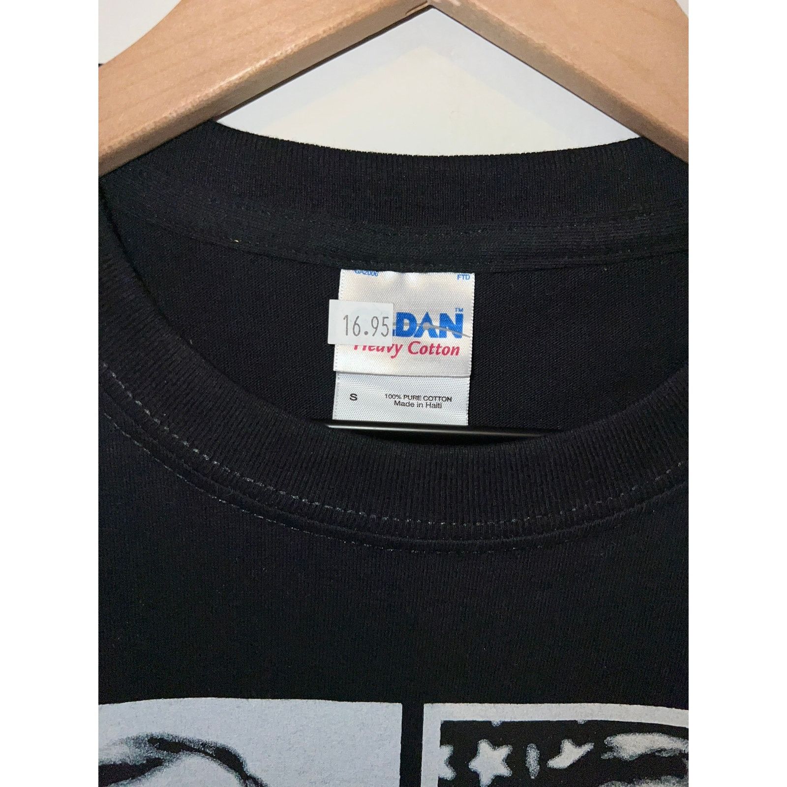 Gildan Vintage Funny Political George Bush Parody Small Black Shirt Size US S / EU 44-46 / 1 - 5 Thumbnail