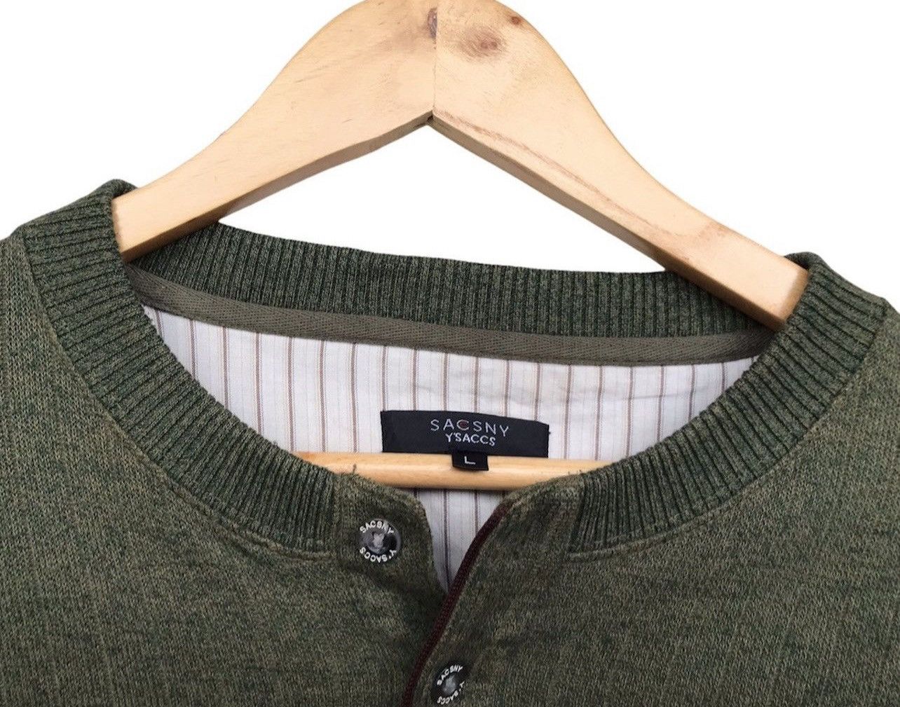 Japanese Brand × Y's for Men × Yohji Yamamoto Yohji Yamamoto Sacsny Y’saccs Crewneck Sweatshirt Size US L / EU 52-54 / 3 - 3 Thumbnail
