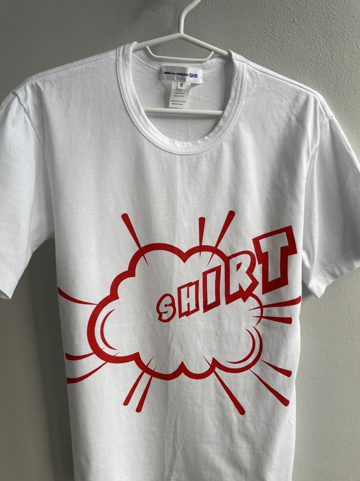 Comme des Garcons SHIRT RARE Comme Des Garcons SHIRT Big Logo T-Shirt Tee White Size US M / EU 48-50 / 2 - 3 Thumbnail