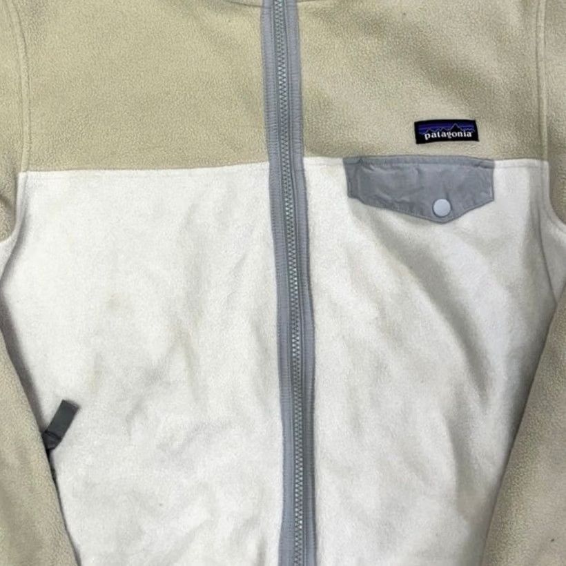 Patagonia Patagonia Women's Fleece Pullover Jacket Beige White Size M Size M / US 6-8 / IT 42-44 - 4 Thumbnail