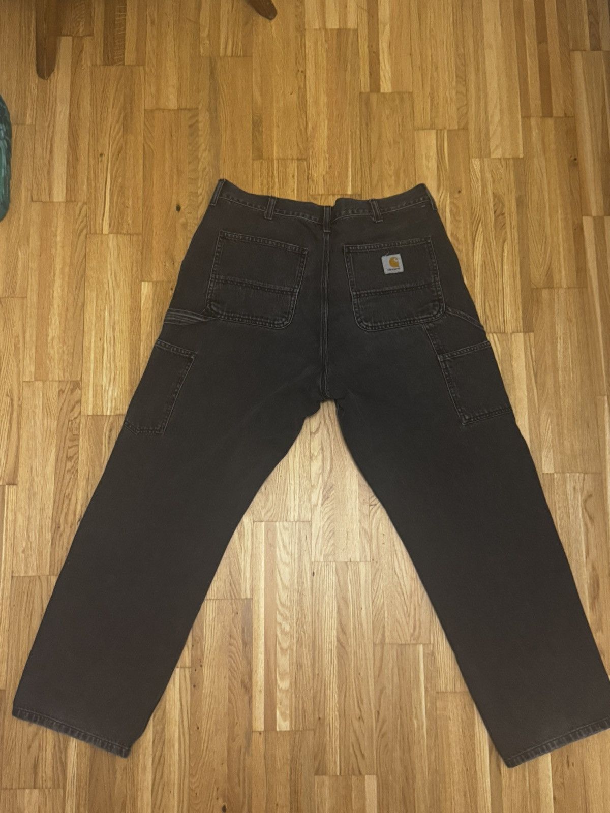 Carhartt Double knee black pants Size US 33 - 2 Thumbnail