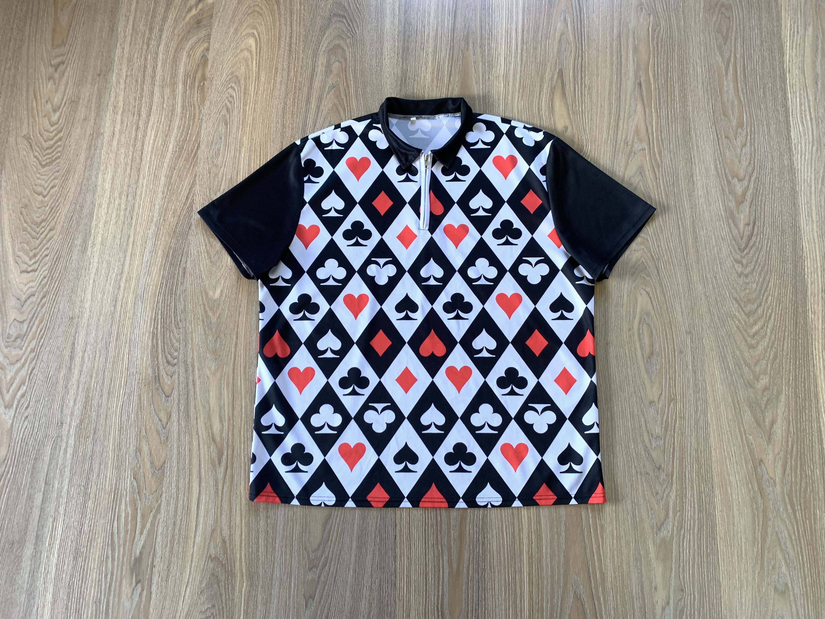 Bicycle Men's Short Sleeve Cards Printed Cycling Jersey Size US XXL / EU 58 / 5 - 1 Thumbnail