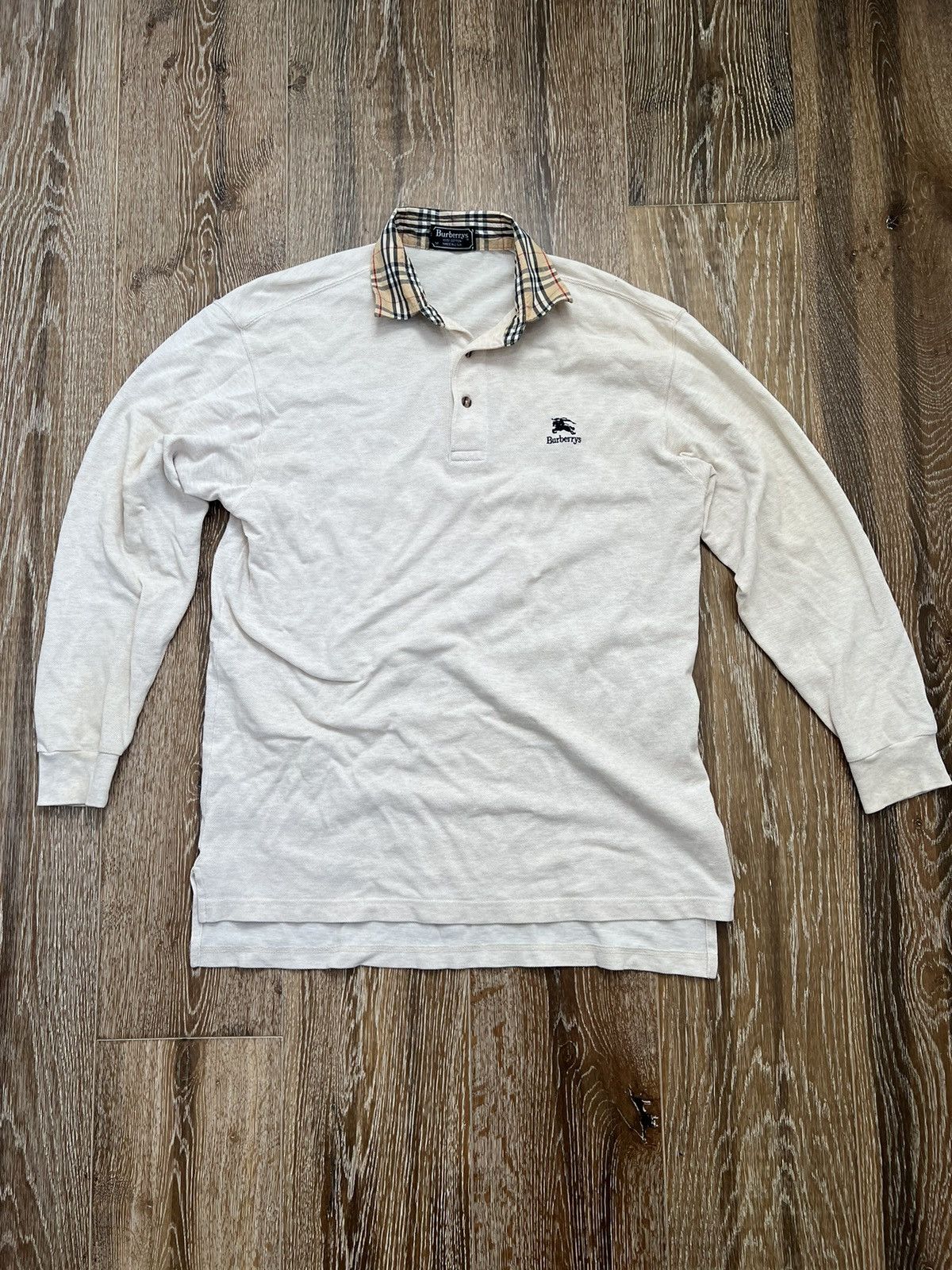 Burberry Vintage burberrys polo longsleeve Size US M / EU 48-50 / 2 - 1 Thumbnail