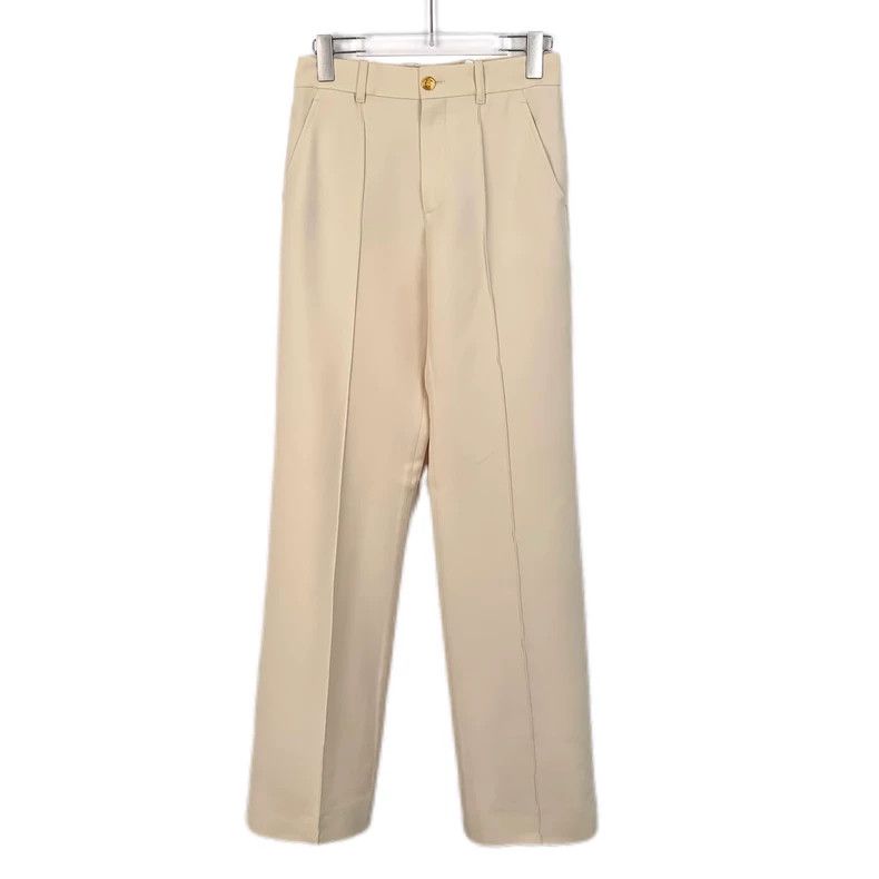 Gucci Gucci Beige mulberry silk casual suit trousers 2502-Nextarr Size 36R - 1 Thumbnail