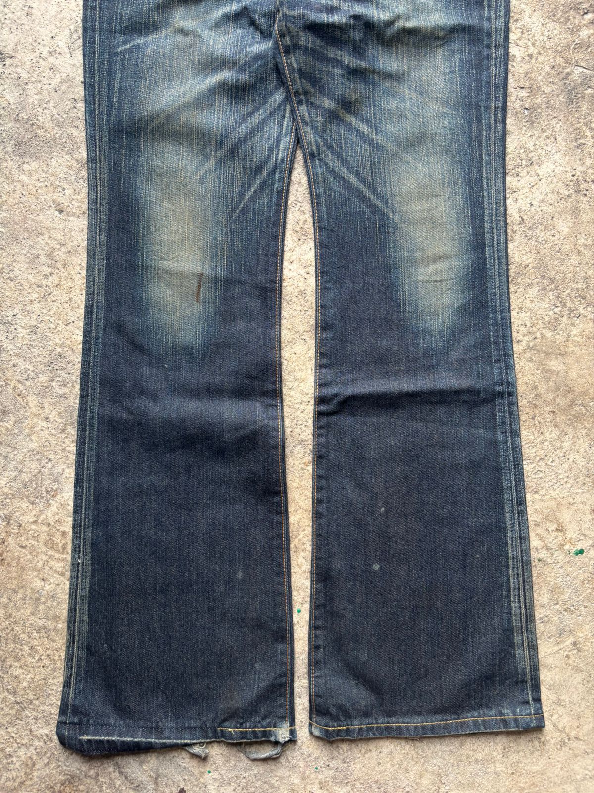 Japanese Brand 2000s Japanese Edwin Claw Marks Distressed Bootcut Jeans Size US 31 - 4 Thumbnail