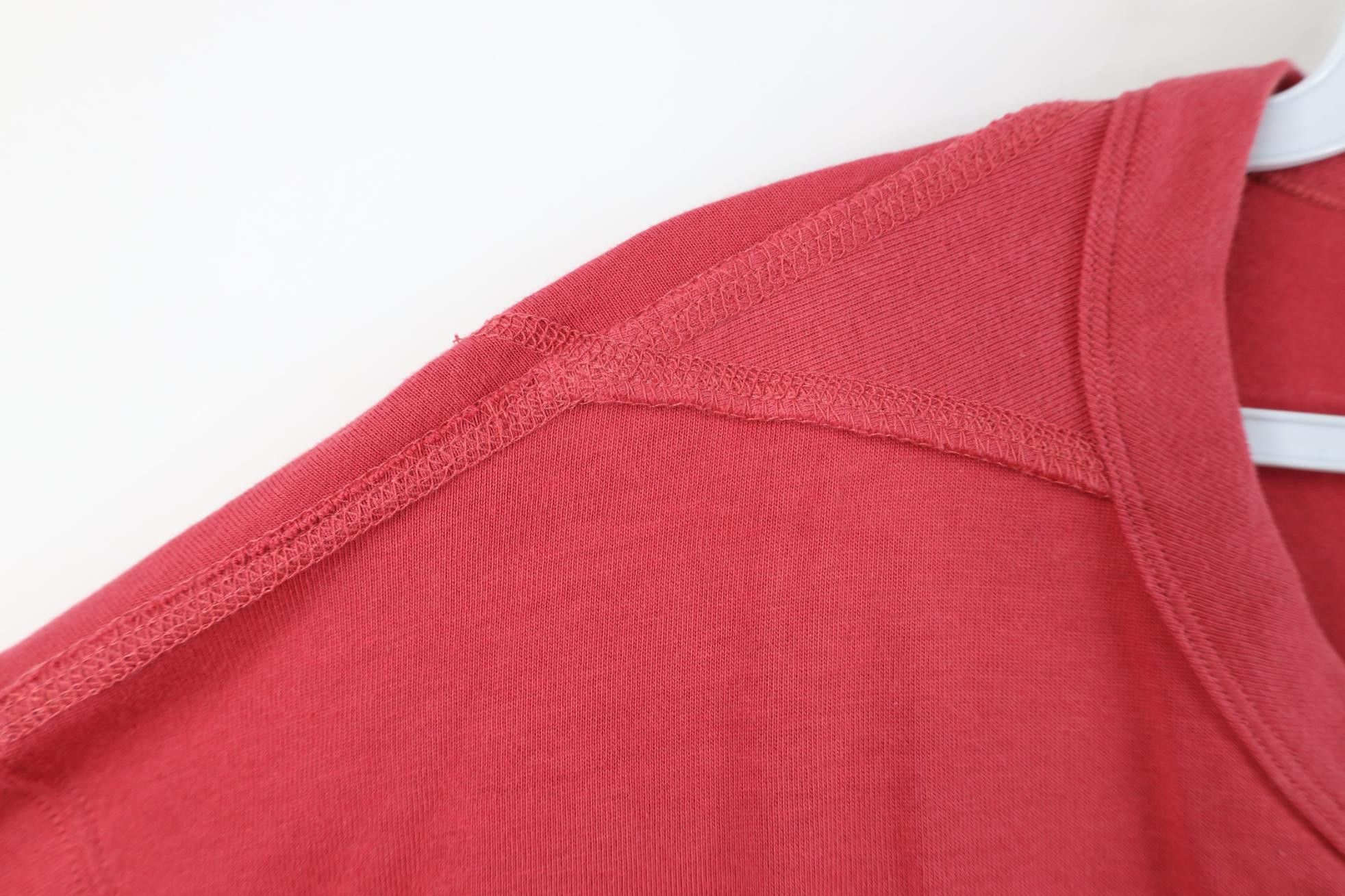 Evisu Vintage 90s EVISU Jeans Pocket Short Sleeve T-Shirt Red Size US XL / EU 56 / 4 - 11 Thumbnail