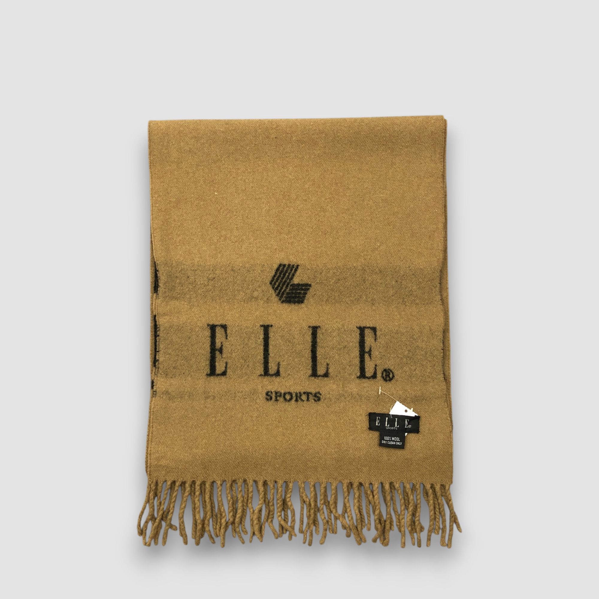 Japanese Brand Vintage Elle Scarf Muffler Wool Winter Scarves Size ONE SIZE - 2 Thumbnail