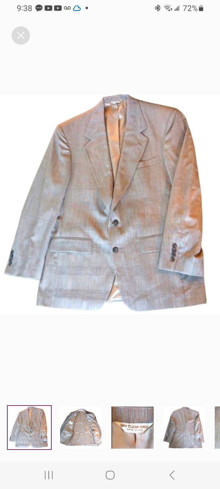Bill Blass Vintage Bill BLASS Sports Jacket Tailored By BELK Size 40R - 1 Thumbnail